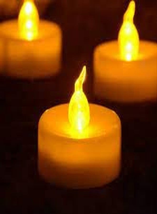 SEER Candle Light 24 Pcs Acrylic Flameless & Smokeless Decorative Tea Light Candles, Perfect for Home Decoration, Diwali Light - Image 5